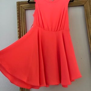 L’ATISTE by Amy neon orange 🍊 skater cute dress